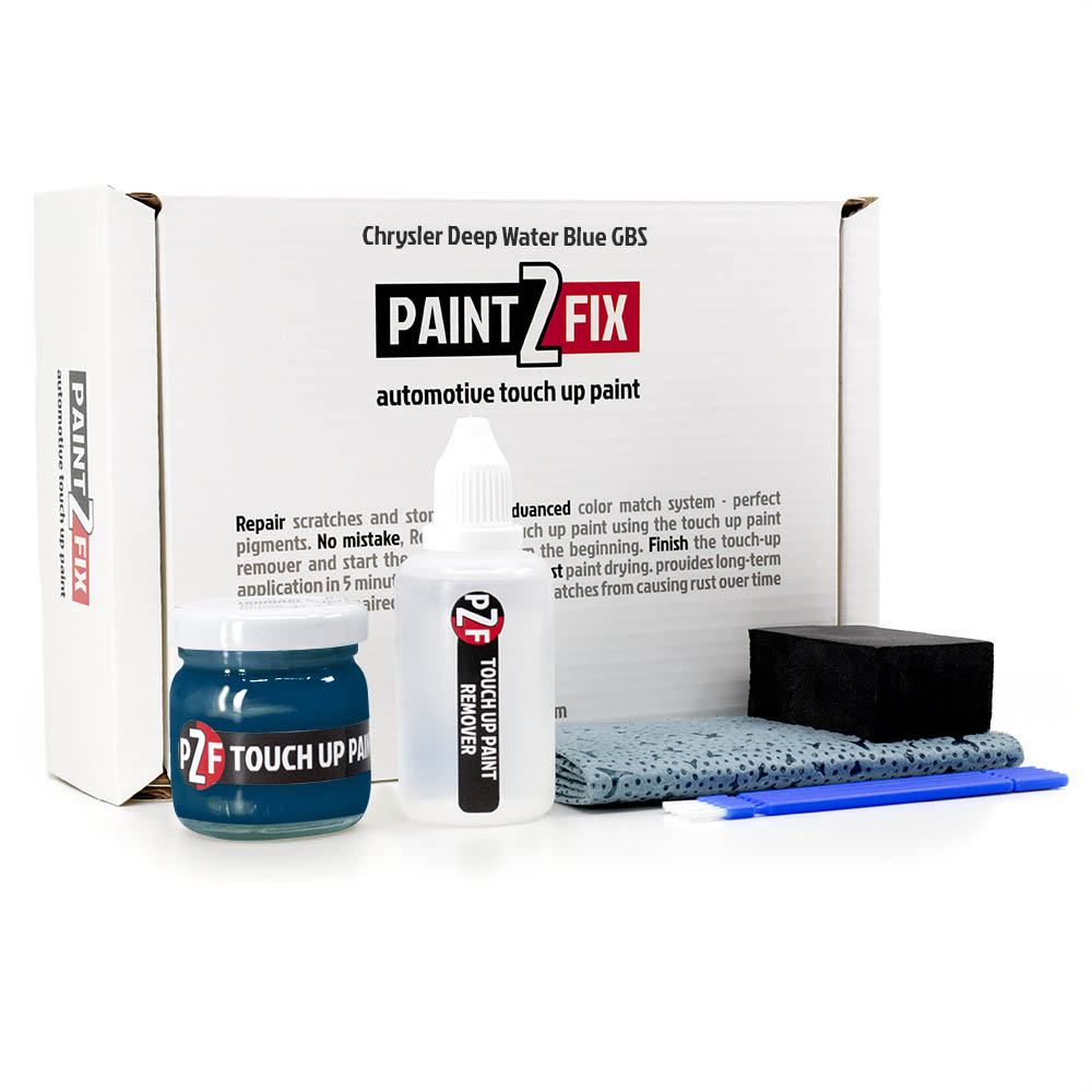 Chrysler Deep Water Blue GBS Lackstift Reparationsset