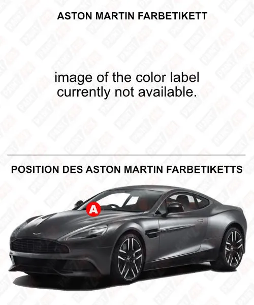 Aston-martin Farbetikett