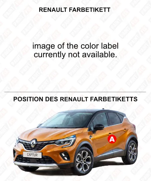 Renault Farbetikett