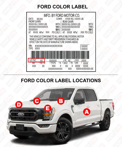 Ford Color Label