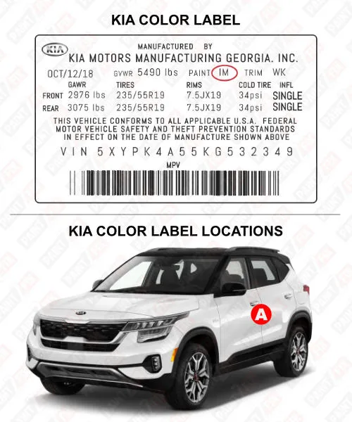 Kia Color Label