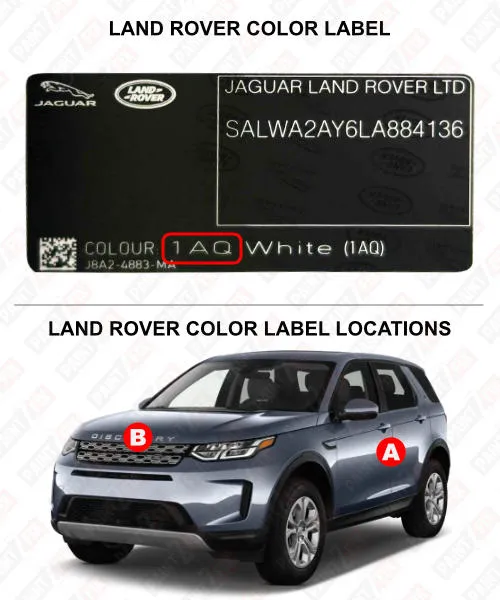 Land-rover Color Label
