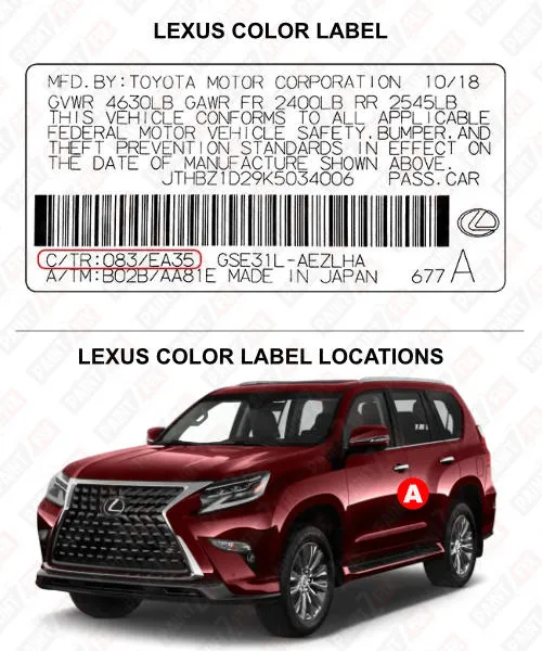 Lexus Color Label