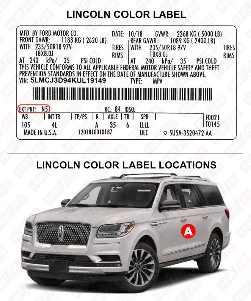 Lincoln Color Label