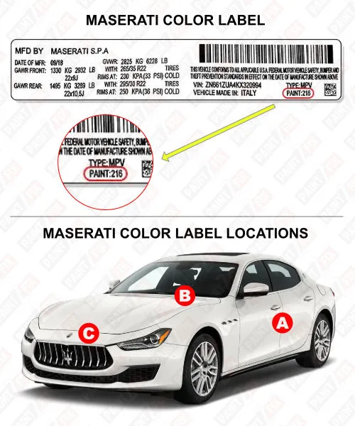Maserati Color Label