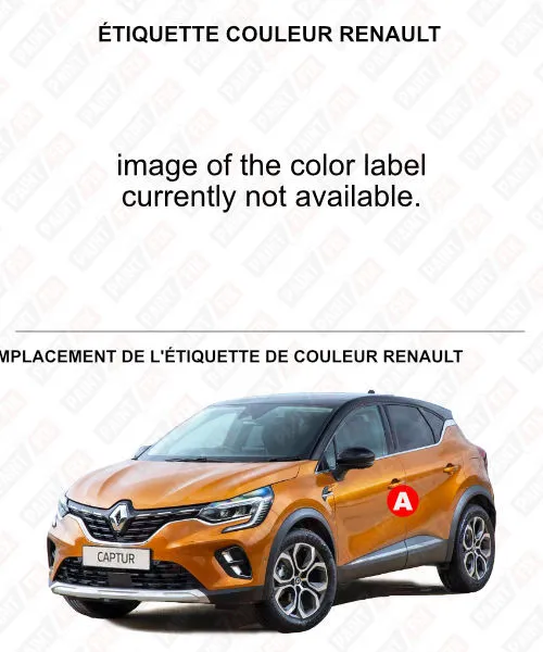 Renault Étiquette de couleur